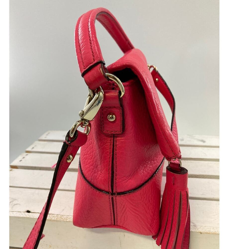 KATE SPADE HOT PINK PEBBLED LEATHER CROSSBODY BAG (ASIS) - Picture 3 of 16